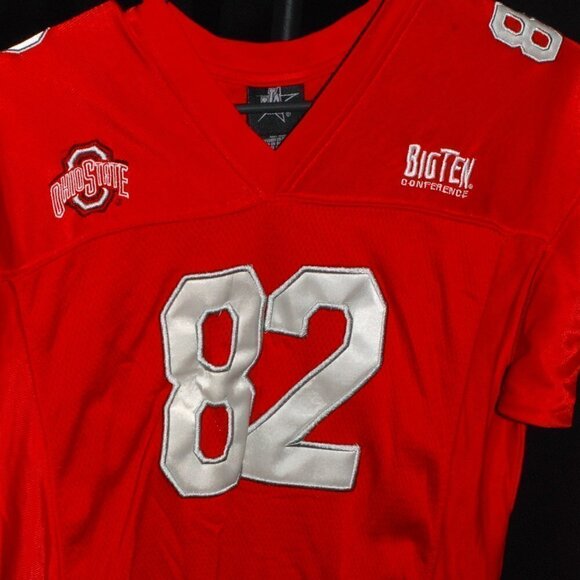 OSU Womens Large Jersey Buckeyes 82 SAM WIGLUSZ Big Ten Ohio Scarlet Shirt - Picture 1 of 7